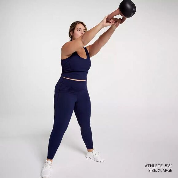 Calia NWT Inspire 7/8 Legging High Rise Opulent Blue - Picture 7 of 13